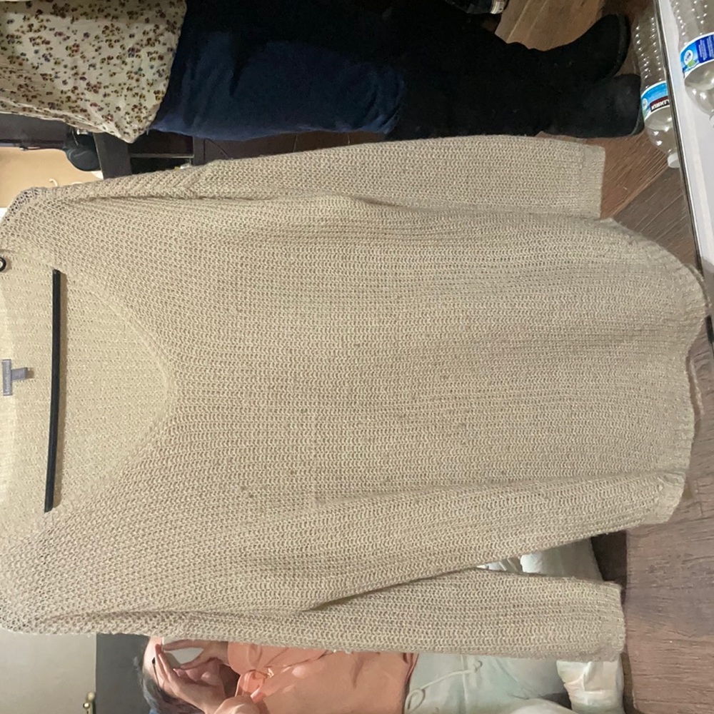 Cream Sweater Shirt